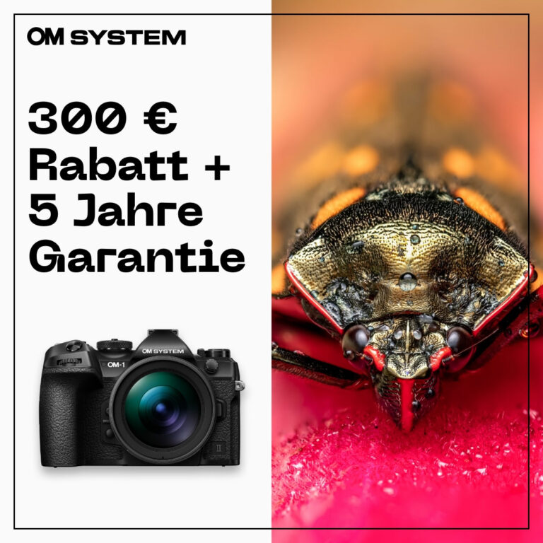 OM-1 Mark II – 300Euro Sofortrabatt und 5 Jahre Garantie Aktion