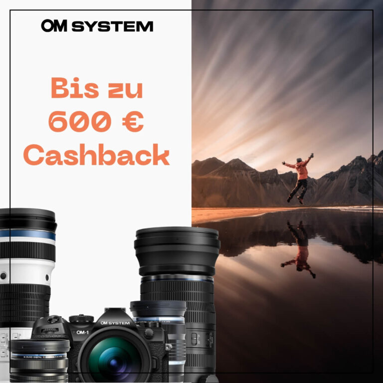 OM SYSTEM Week Aktion – bis 600 Euro Cashback