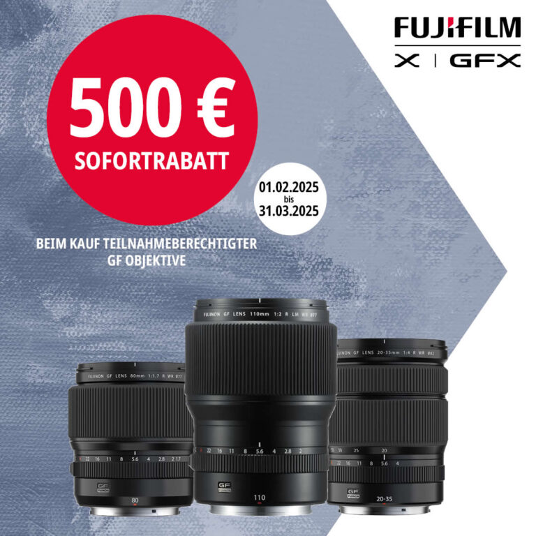 Fujifilm GF Objektiv Sofortrabattaktion 2025